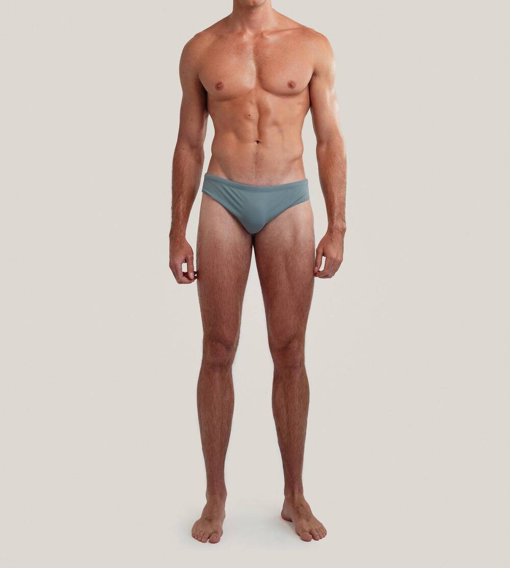 NEW GOODPARK dune brief swimming trunks in moonstone